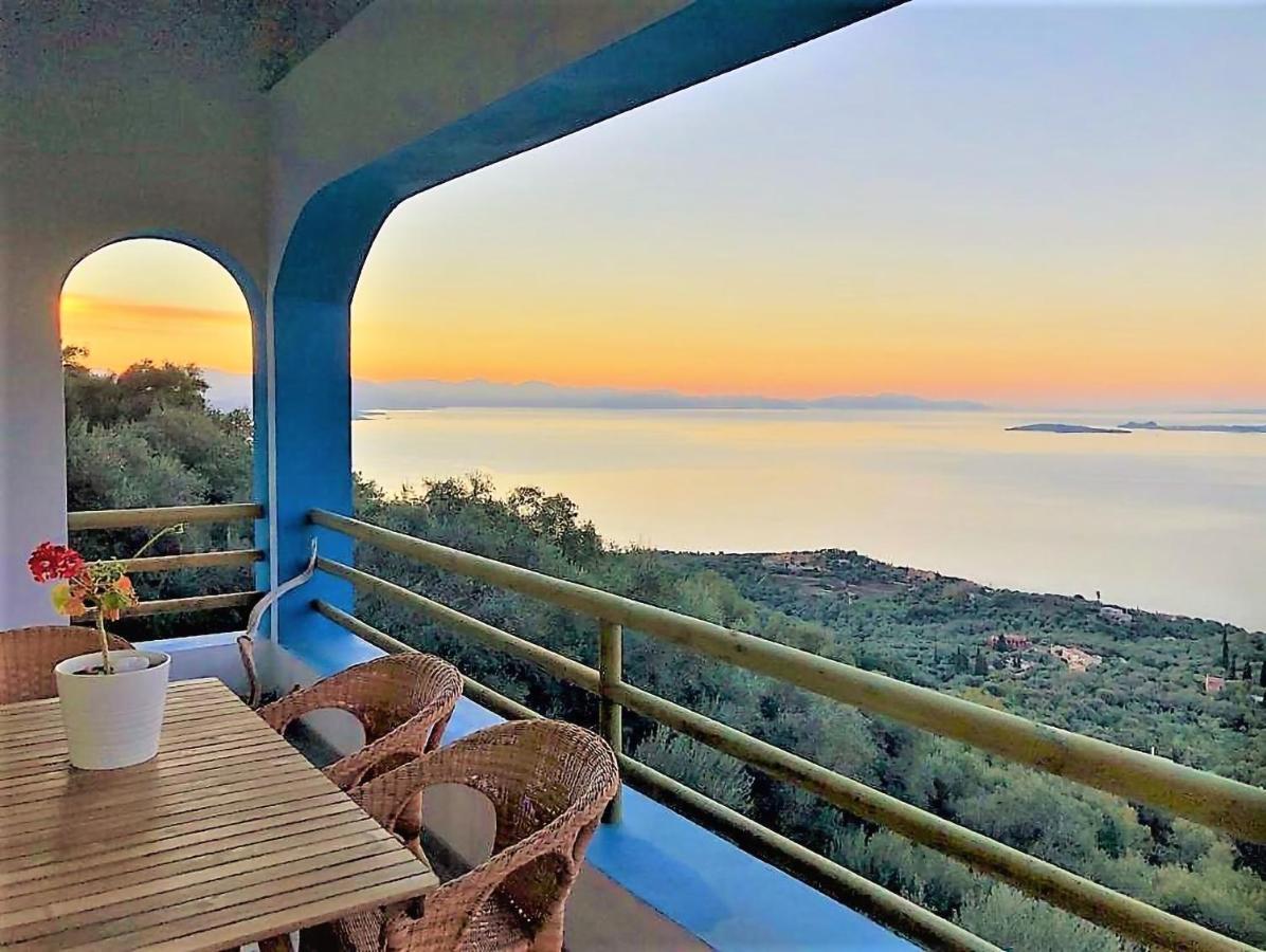 House Tanna Of Villa Intaba Spectacular Sea Views Corfiot Riviera Spartilas Corfu Island Greece Close To Ipsos Beach Spartylas Exterior foto