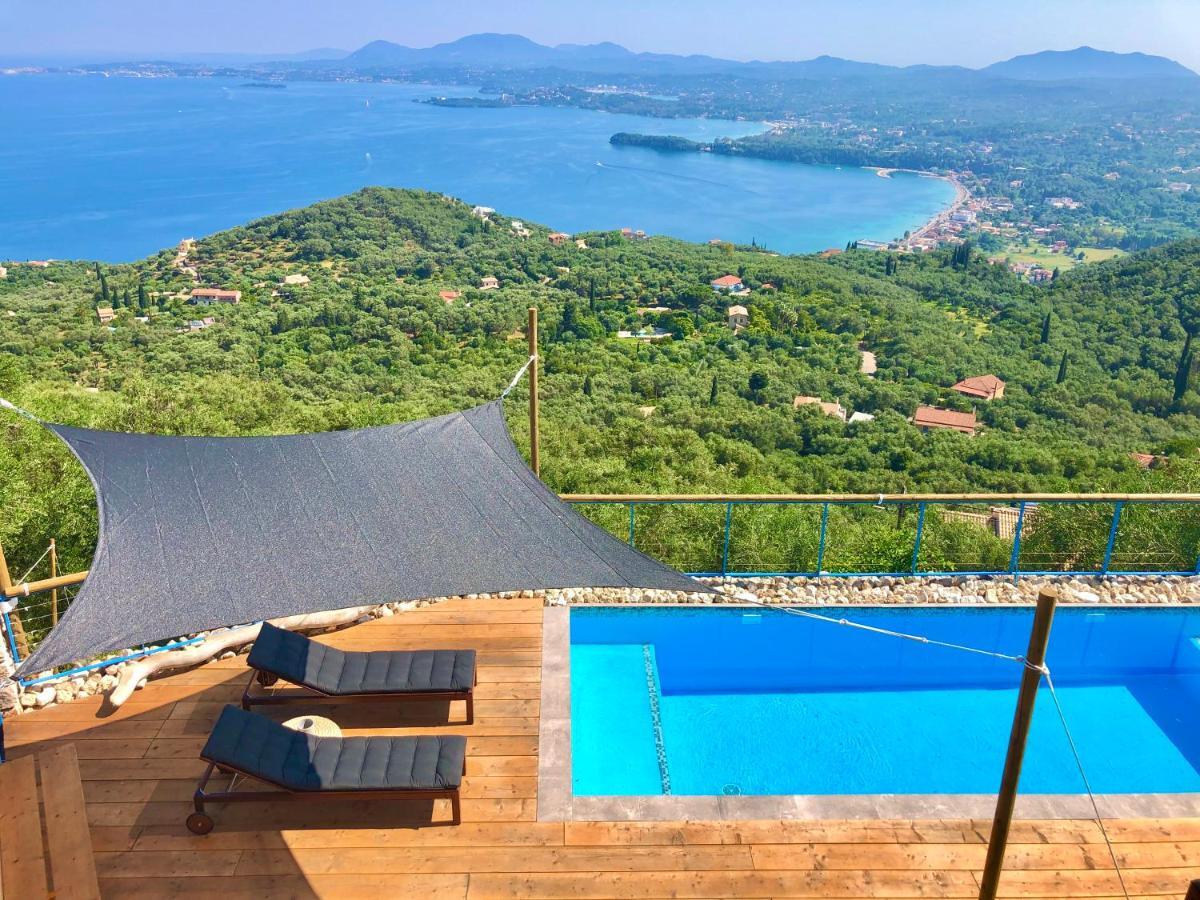 House Tanna Of Villa Intaba Spectacular Sea Views Corfiot Riviera Spartilas Corfu Island Greece Close To Ipsos Beach Spartylas Exterior foto