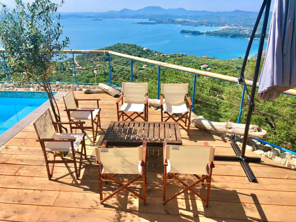 House Tanna Of Villa Intaba Spectacular Sea Views Corfiot Riviera Spartilas Corfu Island Greece Close To Ipsos Beach Spartylas Exterior foto